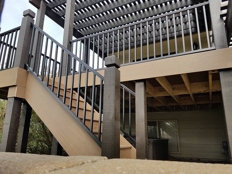 Aluminum Railing Installation by Tate Construction LLC